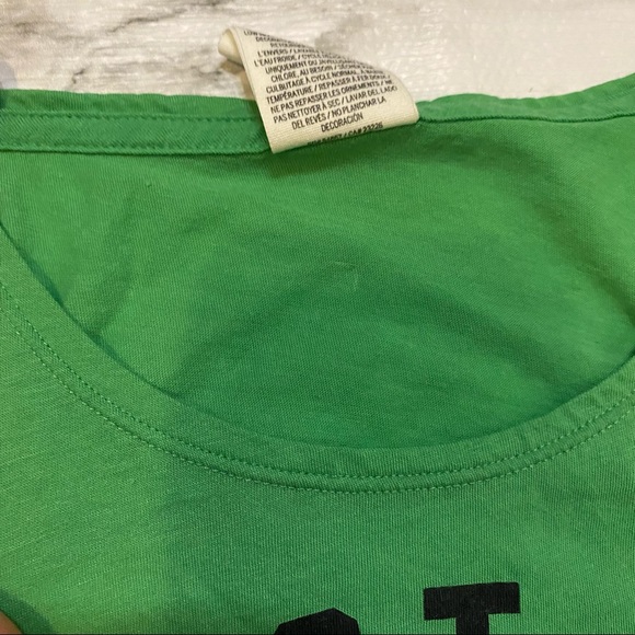Victoria’s Secret PINK Irish Kiss Green Sleeveless Athletic Workout Y2K Top - Picture 5 of 10